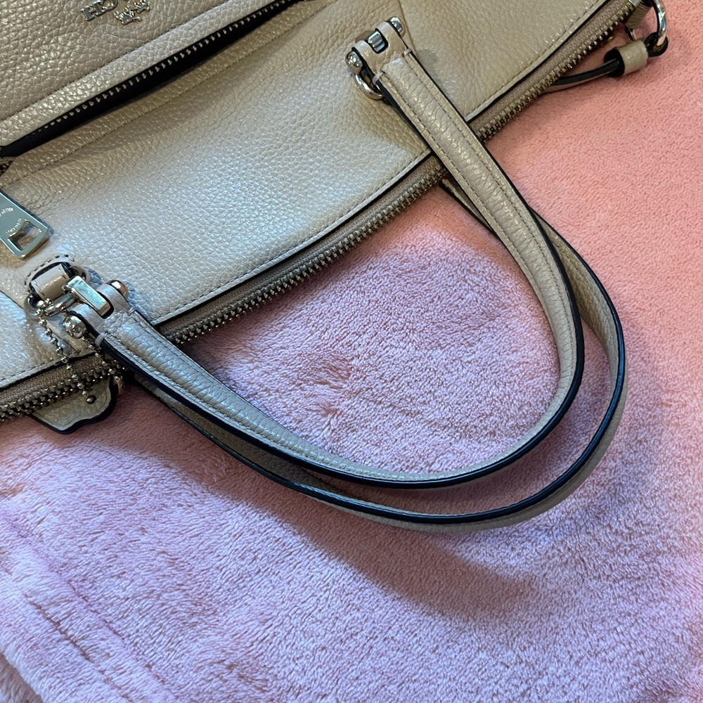 Coach Tan Leather Tote Bag - Picture 5 of 8